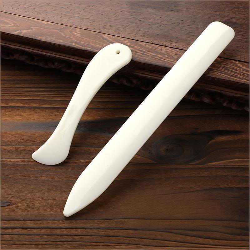 Leather Work Folder - Leather Craft Bone Folder 2Pcs Hand