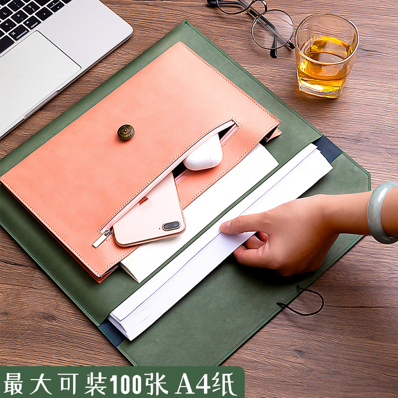 Leather File Bag A4 Paper File - Leather Work Folder review and price