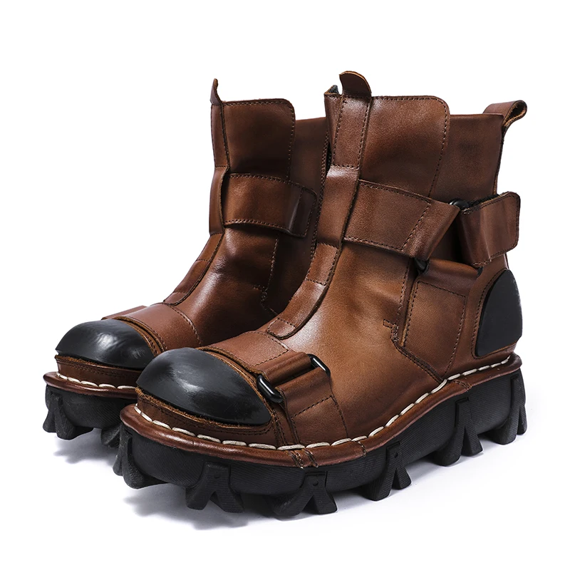 Men's Genuine Leather Motorcyc - Leather Work Fabric review and price