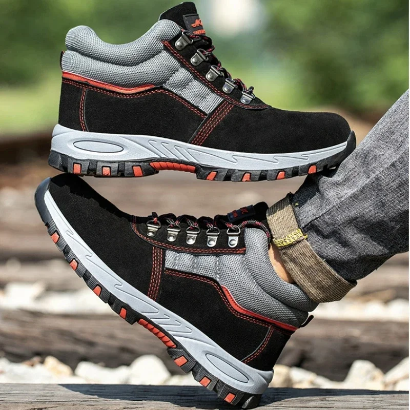 High Quality Men Safety Boots  - Leather Work Fabric review and price