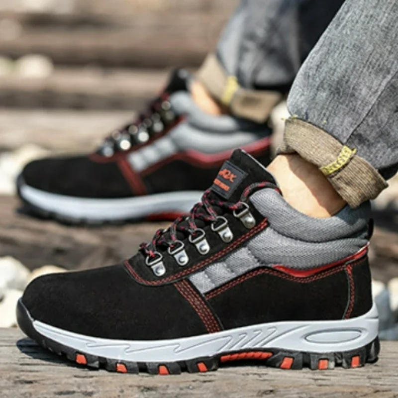 High Quality Men Safety Boots  - Leather Work Fabric review and price
