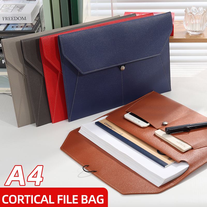 A4 Business Leather File Bag M - Leather Work Folder review and price