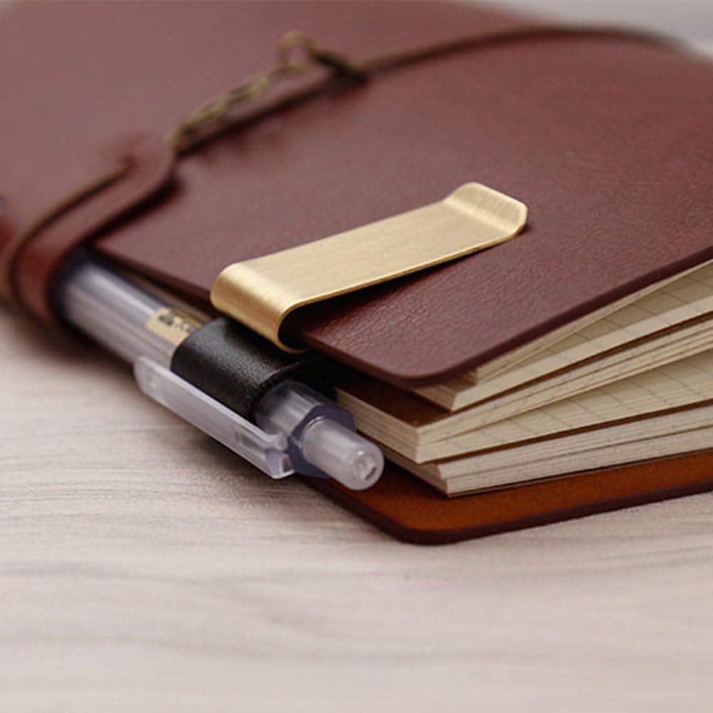 Handmade Leather Brass Stainle - Leather Work Folder review and price