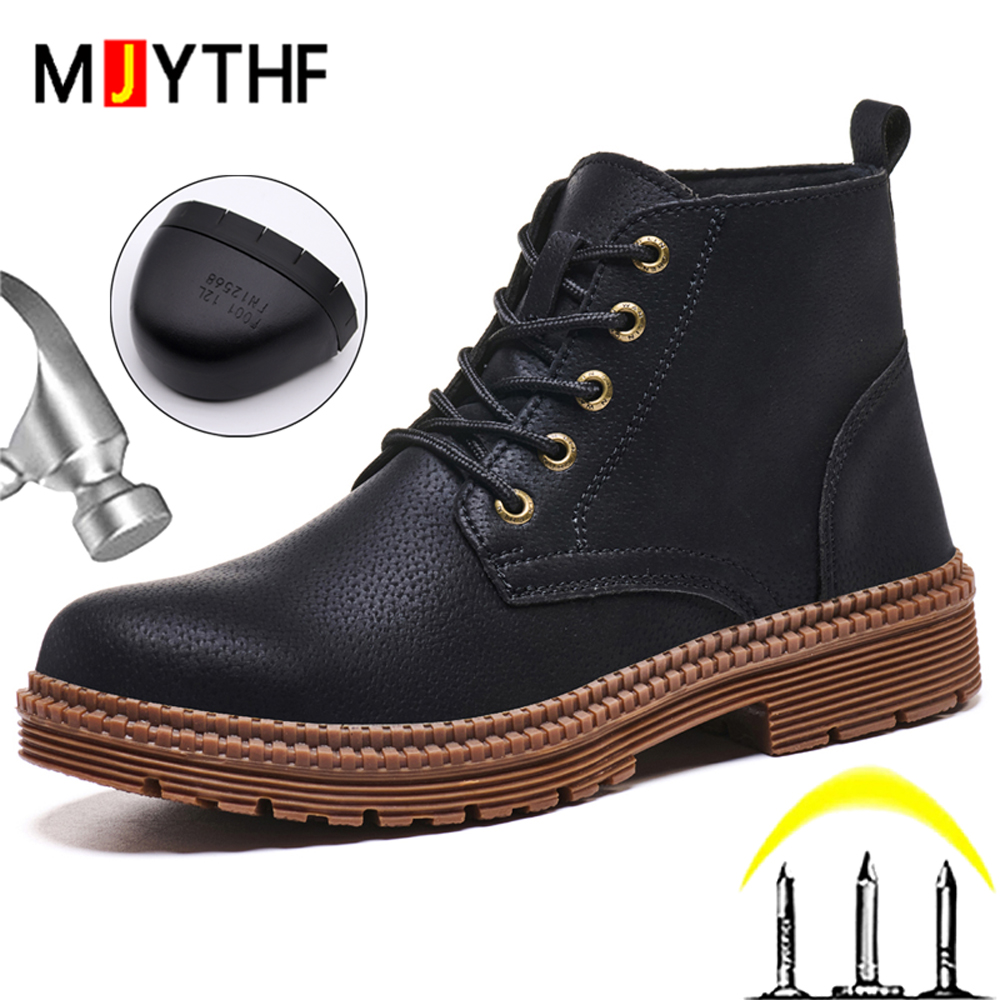 Waterproof Work Boots Safety S - Leather Work Fabric review and price