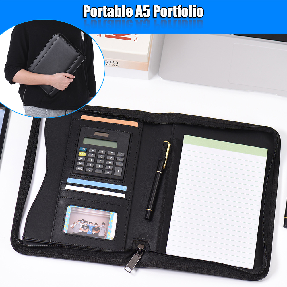 A5 Business Portfolio Padfolio - Leather Work Folder review and price