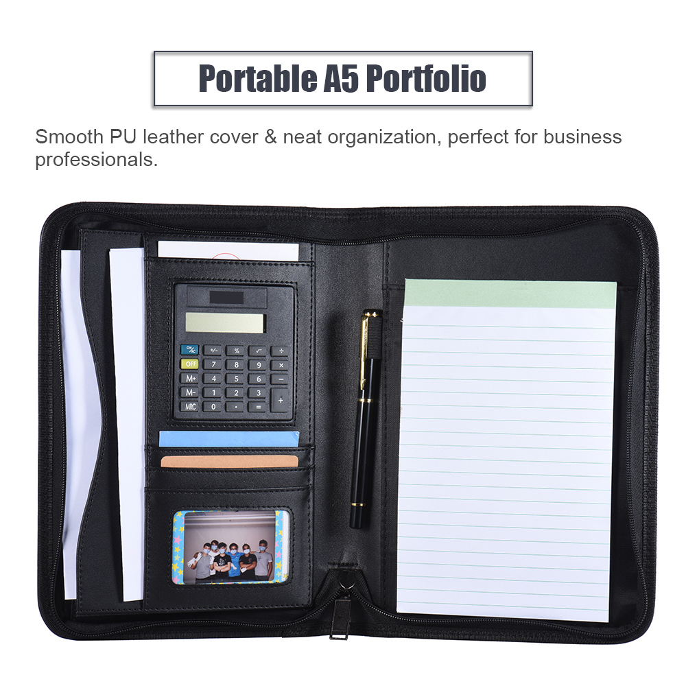 A5 Business Portfolio Padfolio - Leather Work Folder review and price