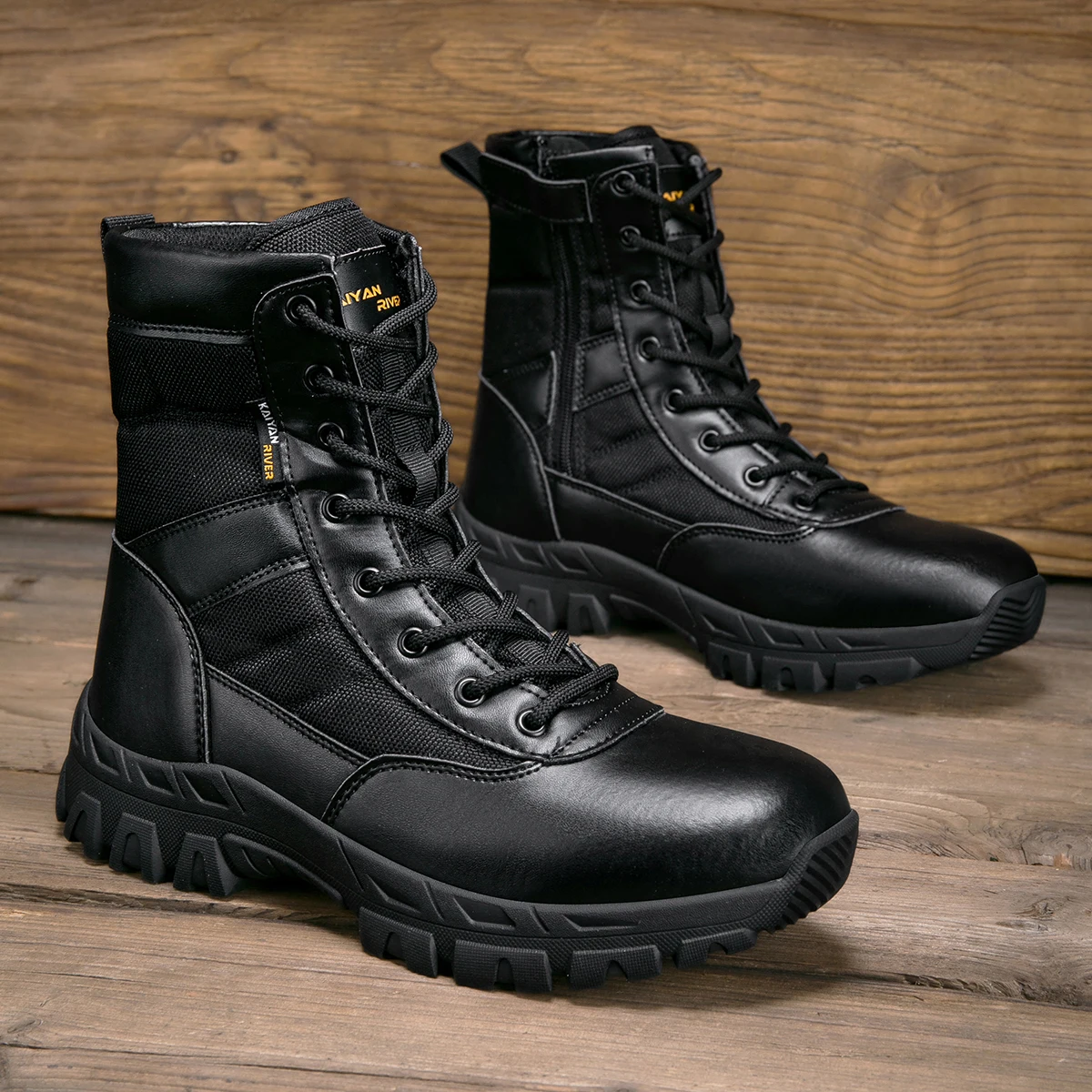 Men's Outdoor Hiking Shoes Hig - Leather Work Fabric review and price