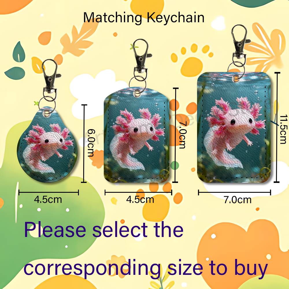 Cute pink A-Axolotl Cartoon Ho - Leather Work Is review and price