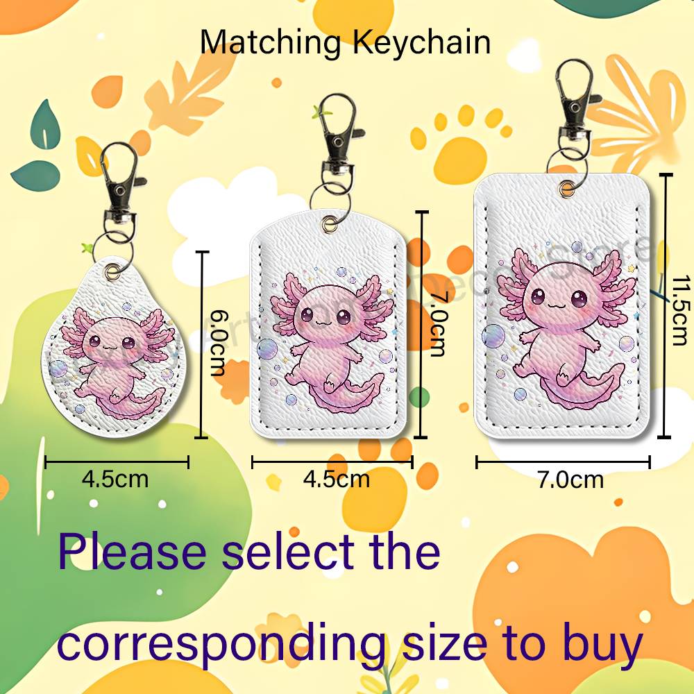 Cute pink A-Axolotl Cartoon Ho - Leather Work Is review and price