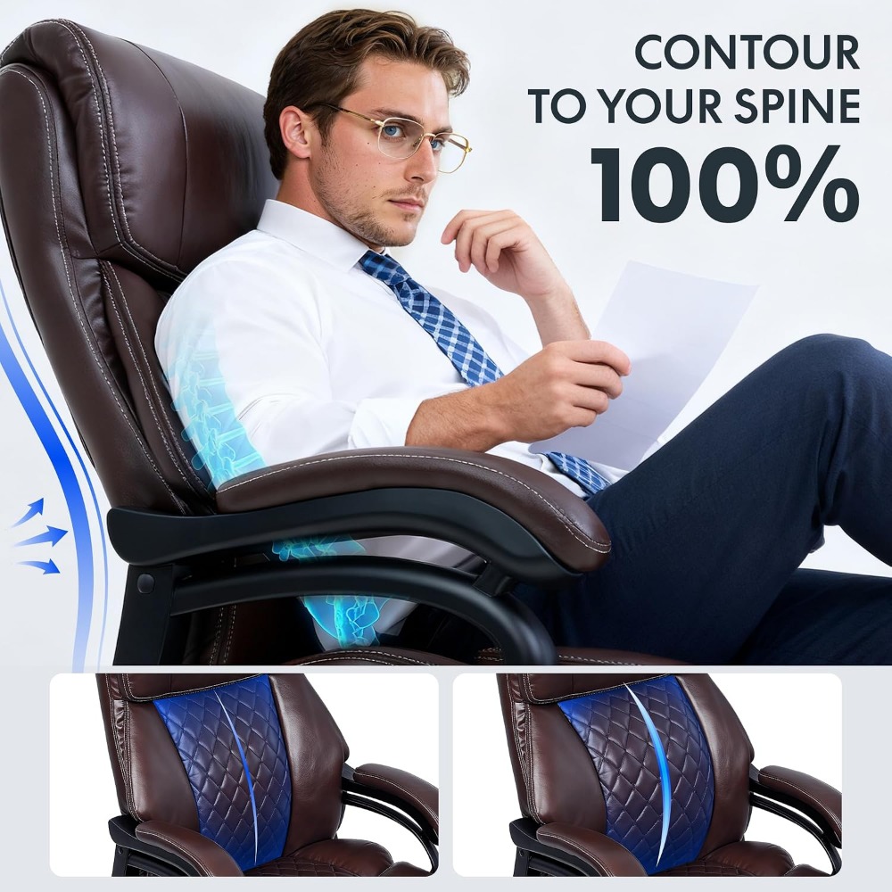 High-Capacity Office Chair for - Leather Work Is review and price