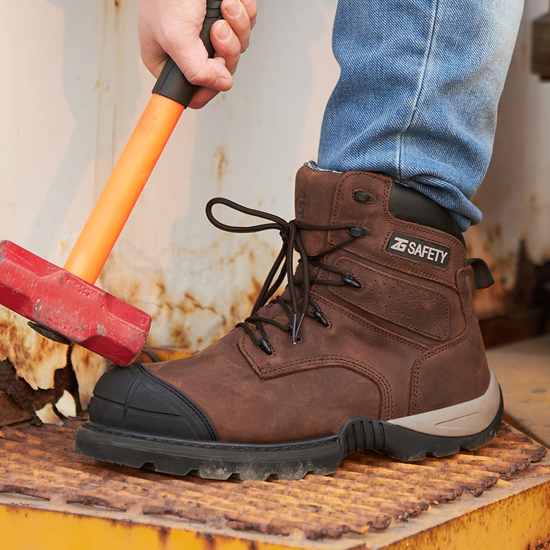 Cowhide Work Boots Genuine Lea - Leather Work Fabric review and price
