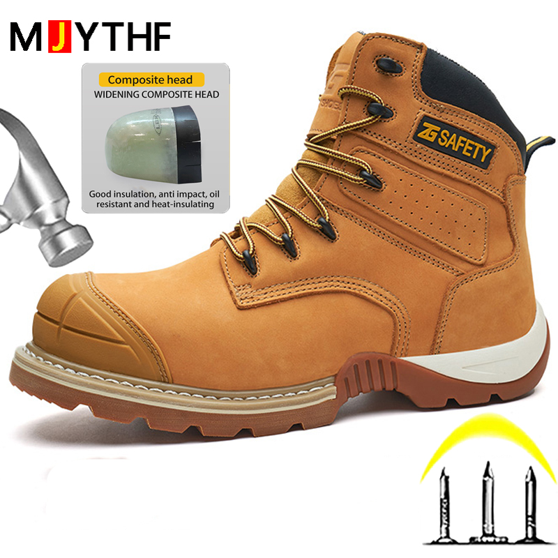 Cowhide Work Safety Boots Comp - Leather Work Fabric review and price