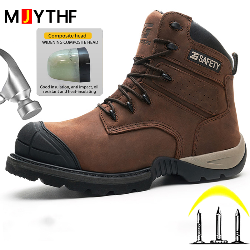 Cowhide Work Safety Boots Comp - Leather Work Fabric review and price