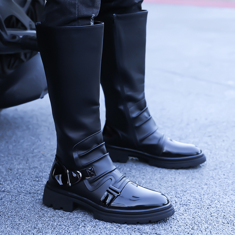 2026 New Men‘s Motorcycle Boot - Leather Work Fabric review and price