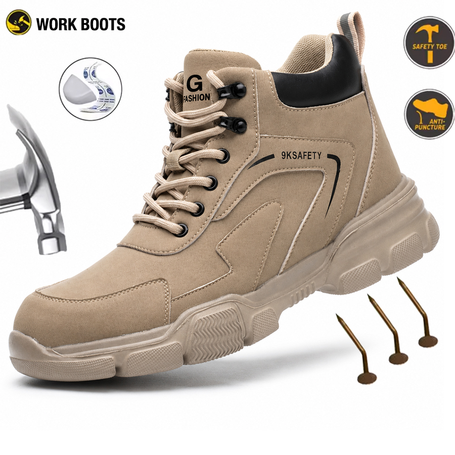 Men's Safety Shoes Men's Anti  - Leather Work Factory review and price