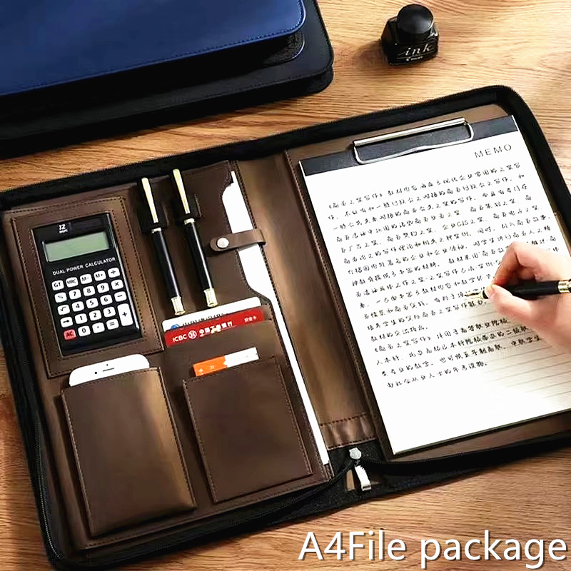 PU Leather Portafolio A4 Docum - Leather Work Folder review and price