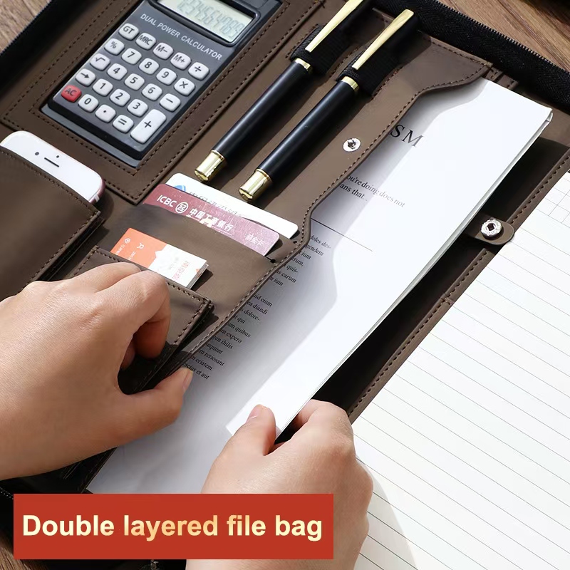 PU Leather Portafolio A4 Docum - Leather Work Folder review and price